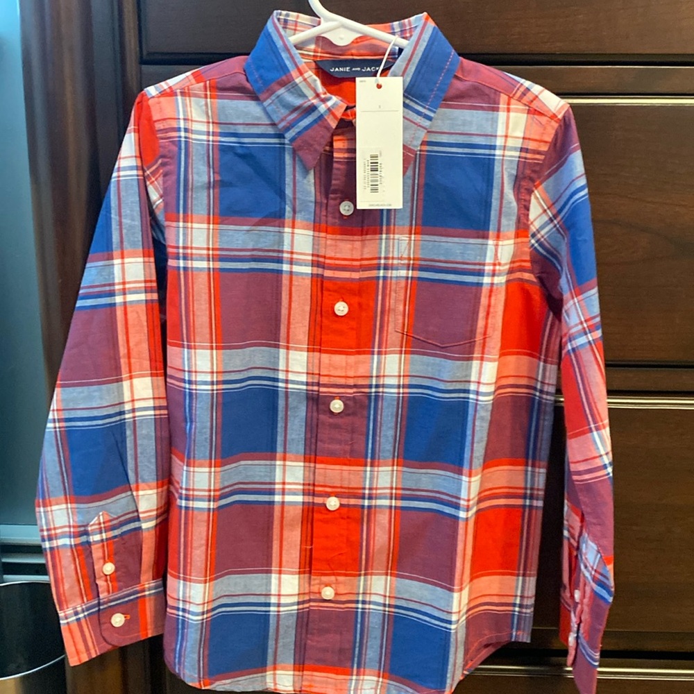Brand new with tags Janie and Jack button down